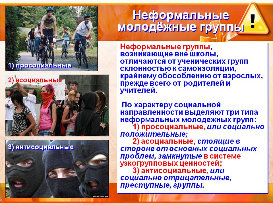 Неформальные молодежные группы
